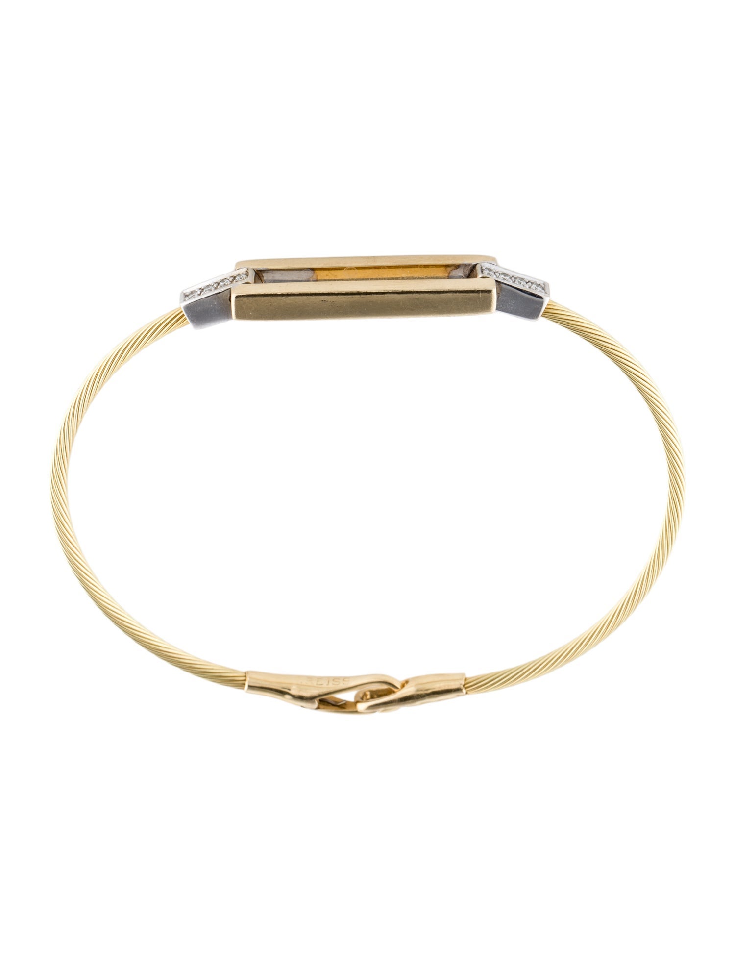 I. Reiss 14K Diamond Station Cable Bracelet